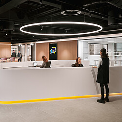 The Francis Crick Institute at 20 Triton Street reception